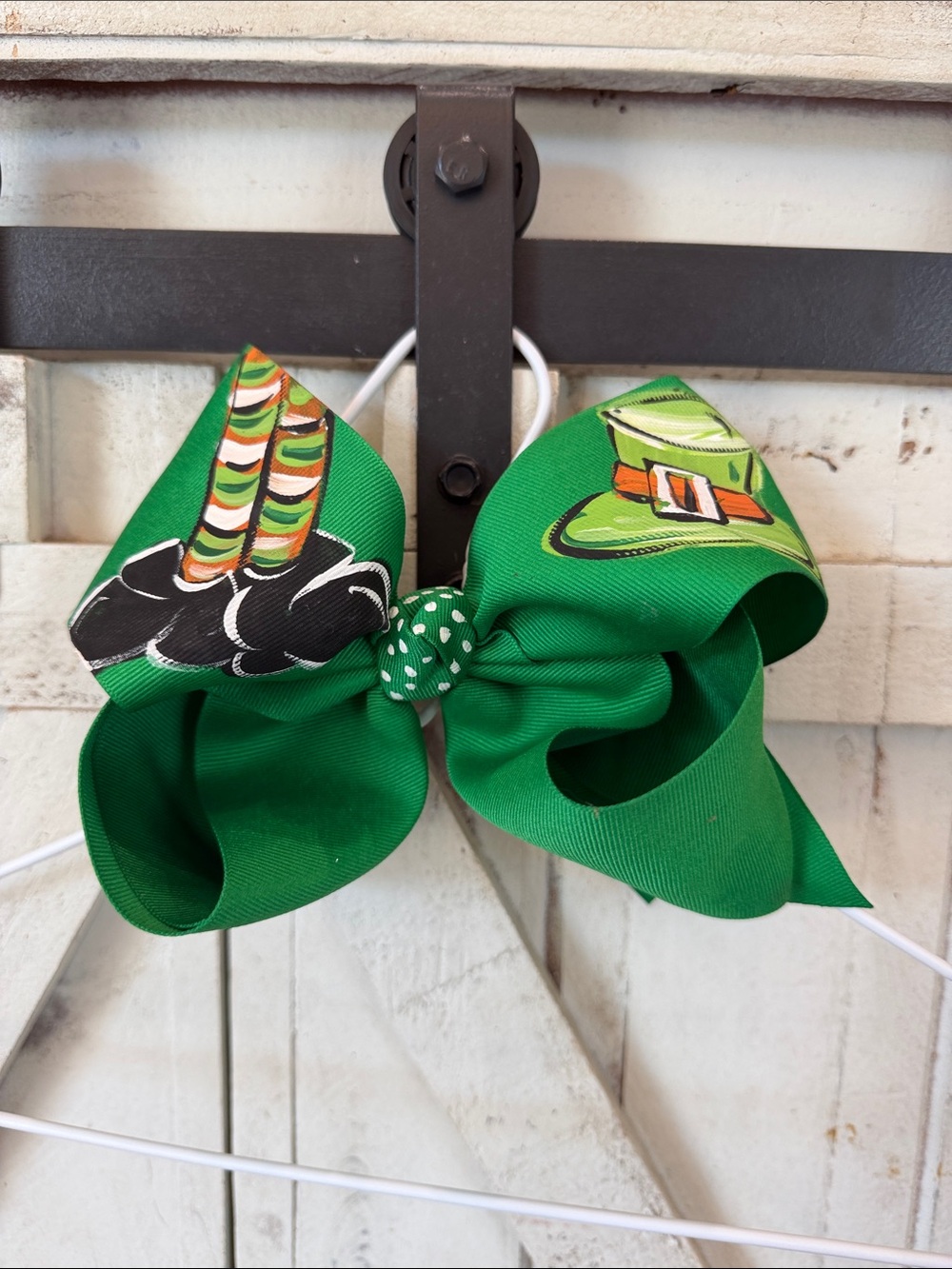 Green St. Patrick's Themed Hair Bow